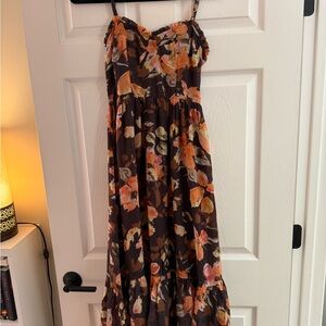 Floral Maxi Dress with Spaghetti Straps